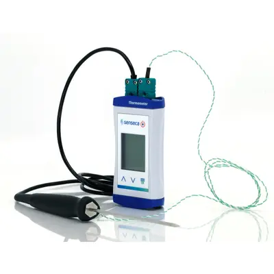 ECO 130.2 - Dual thermocouple quick response thermometer with alarm (formerly G 1202)