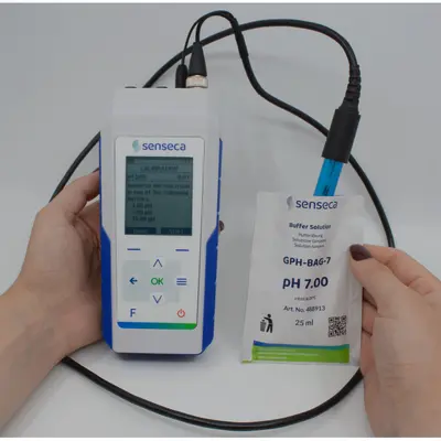 GPH-BAG - pH buffer solution, sachet, ready to useGPH-DOS - Gebrauchsfertige pH Pufferl&ouml;sung in Beuteln